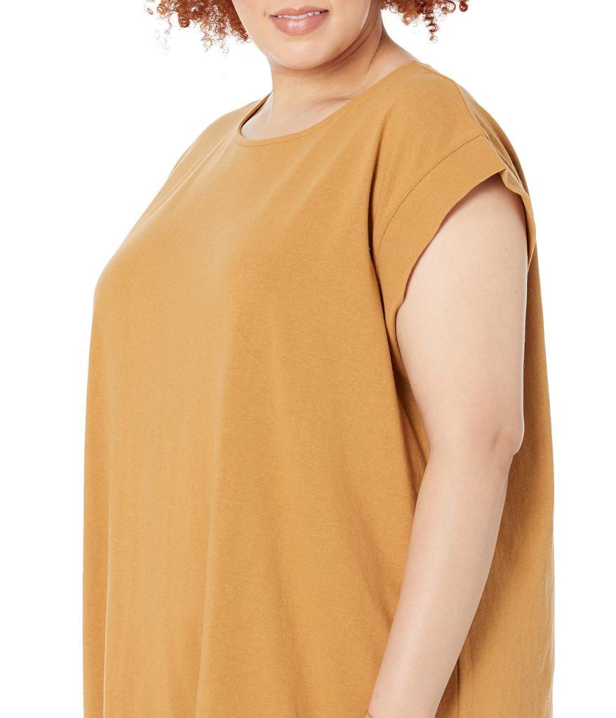 商品Madewell|Plus Organic Cotton Cap-Sleeve Tee Dress,价格¥241,第5张图片详细描述