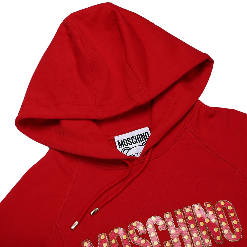Moschino 莫斯奇诺 女士红色泰迪马戏团带帽卫衣式连衣裙 EV0453-0527-3115 商品
