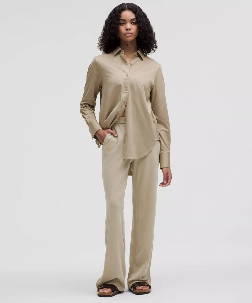 Softstreme High-Rise Wide-Leg Pique Pant *Regular 商品