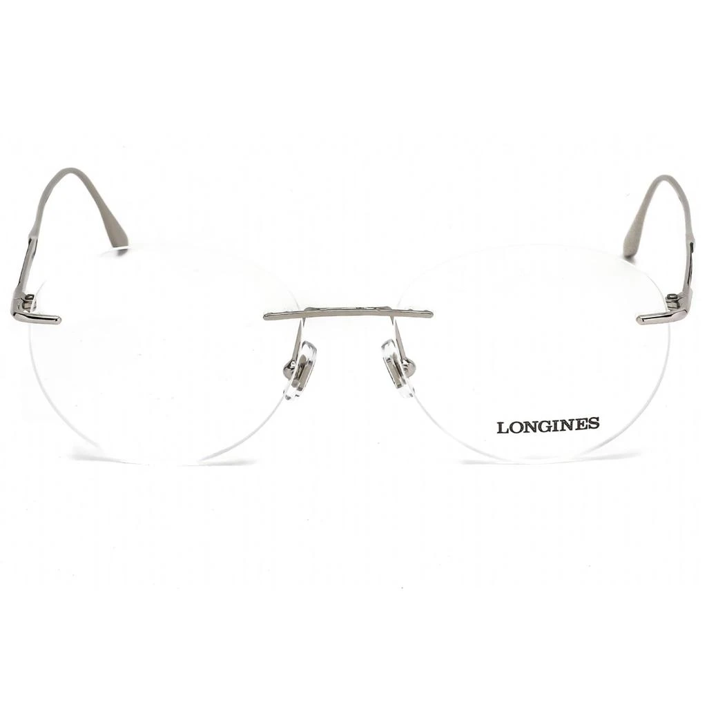 商品Longines|Longines Men's Eyeglasses - Clear Demo Lens Shiny Palladium Frame | LG5002-H 016,价格¥446,第2张图片详细描述