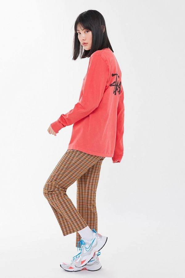 商品STUSSY|Stussy Pigment Dye Logo Long Sleeve Tee 女款卫衣,价格¥265,第2张图片详细描述