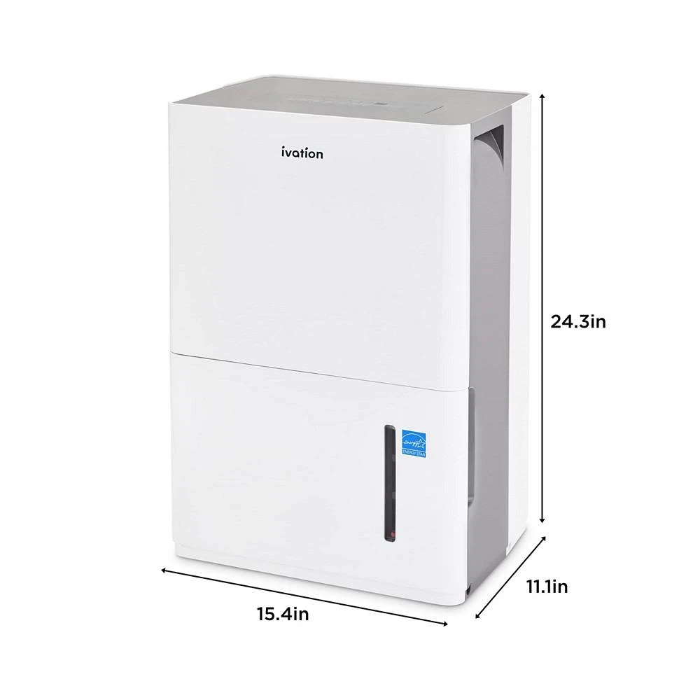 商品Ivation|3,000 Sq Ft Energy Star Small Dehumidifier with Hose Connector,价格¥2009,第2张图片详细描述