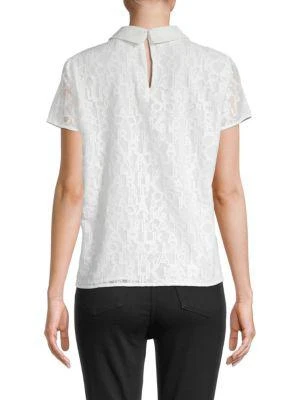 商品Karl Lagerfeld Paris|Karl Lace Collar Top,价格¥402,第2张图片详细描述