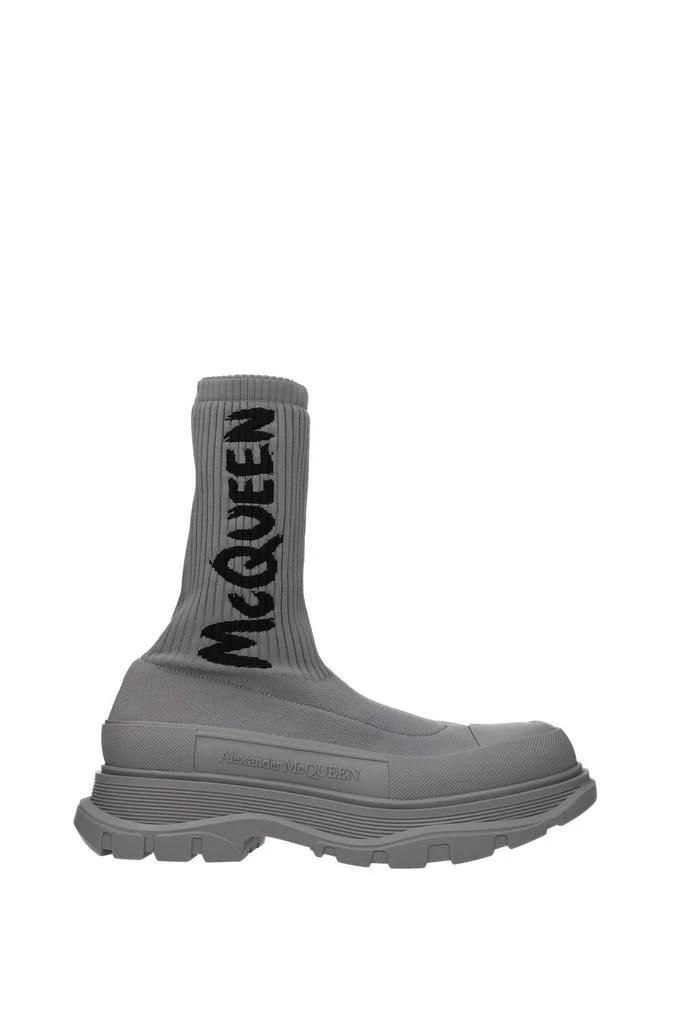 商品Alexander McQueen|Ankle Boot Fabric Gray,价格¥4829,第1张图片