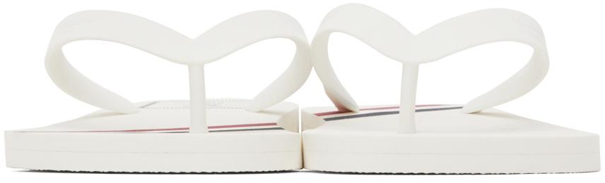 White RWB Stripe Flip-Flops商品第2张图片规格展示
