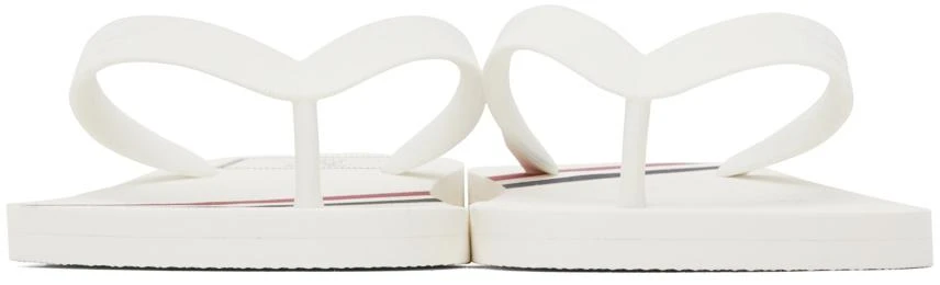 商品Thom Browne|White RWB Stripe Flip-Flops,价格¥684,第2张图片详细描述