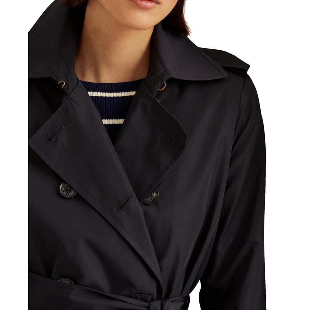 商品Ralph Lauren|Women's Petite Double-Breasted Belted Trench Coat, Created for Macy's,价格¥1398,第6张图片详细描述