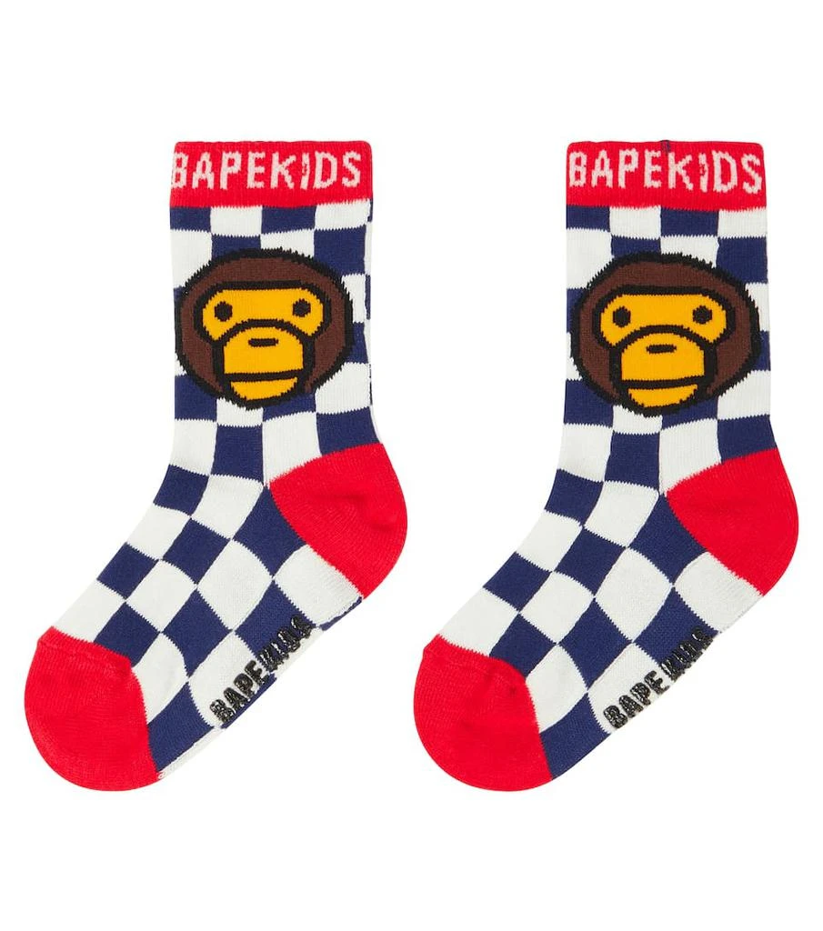 商品BAPE Kids|婴幼儿 — Baby Milo®Logo袜子,价格¥203,第3张图片详细描述