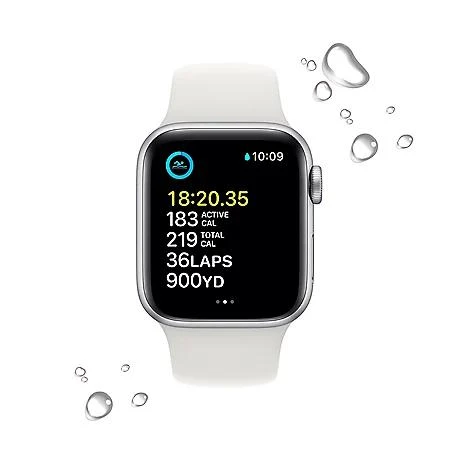 商品Apple|Apple Watch SE (2nd Generation) GPS + Cellular 40mm Aluminum Case with Sport Band (Choose Color and Band Size),价格¥2372,第4张图片详细描述