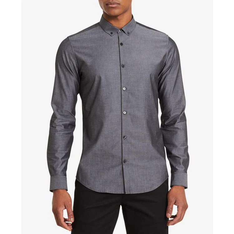 商品Calvin Klein|Men's Infinite Slim Fit Shirt,价格¥515,第3张图片详细描述