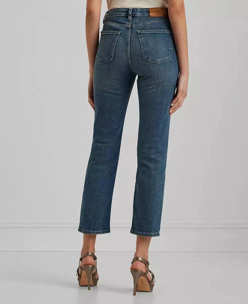 商品Ralph Lauren|Women's High-Rise Straight Ankle Jeans, Regular & Petite,价格¥369,第2张图片详细描述