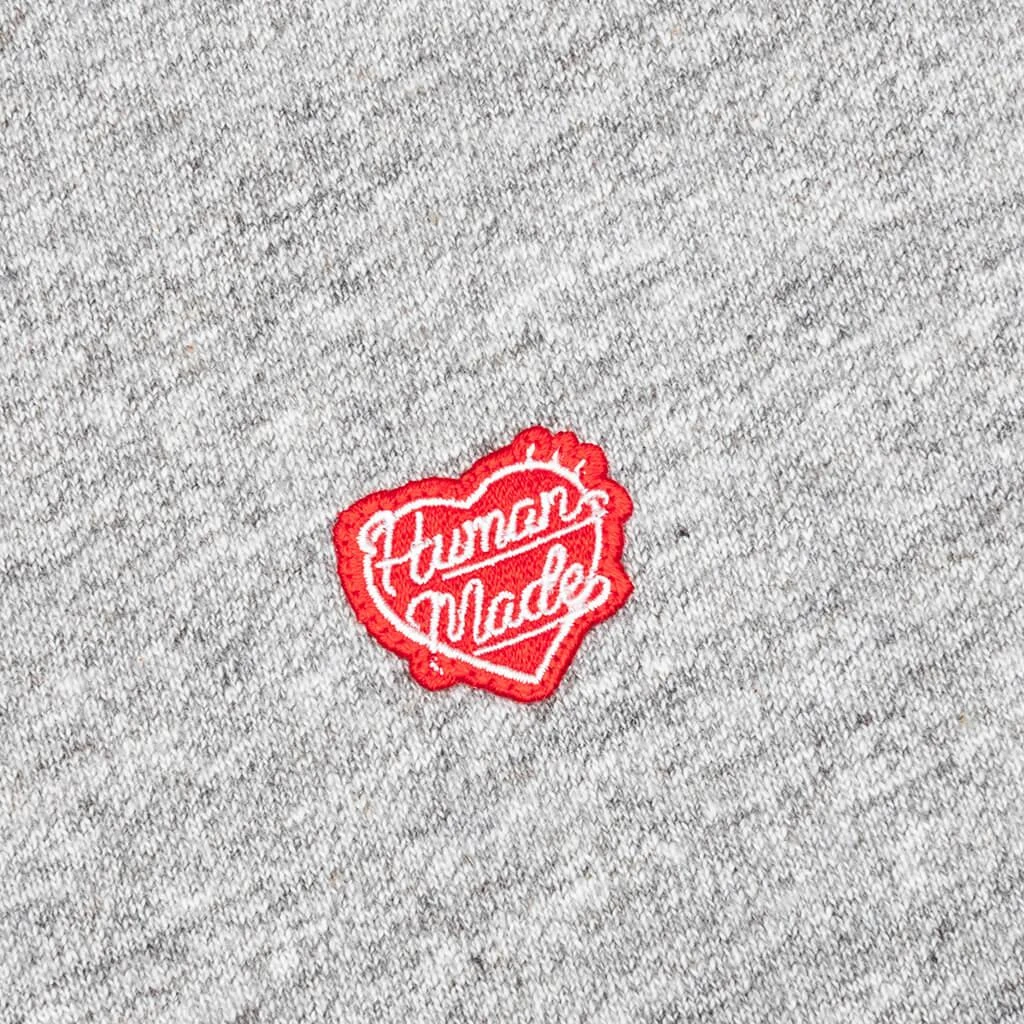 商品Human Made|Heart Badge T-Shirt - Grey,价格¥895,第3张图片详细描述