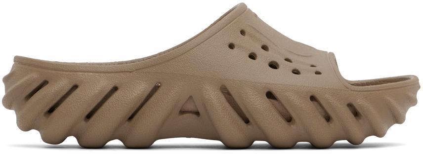商品Crocs|Taupe Echo Slides,价格¥465,第1张图片