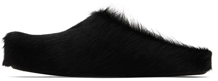 商品Marni|Black Fussbett Sabot Loafers,价格¥6601,第3张图片详细描述