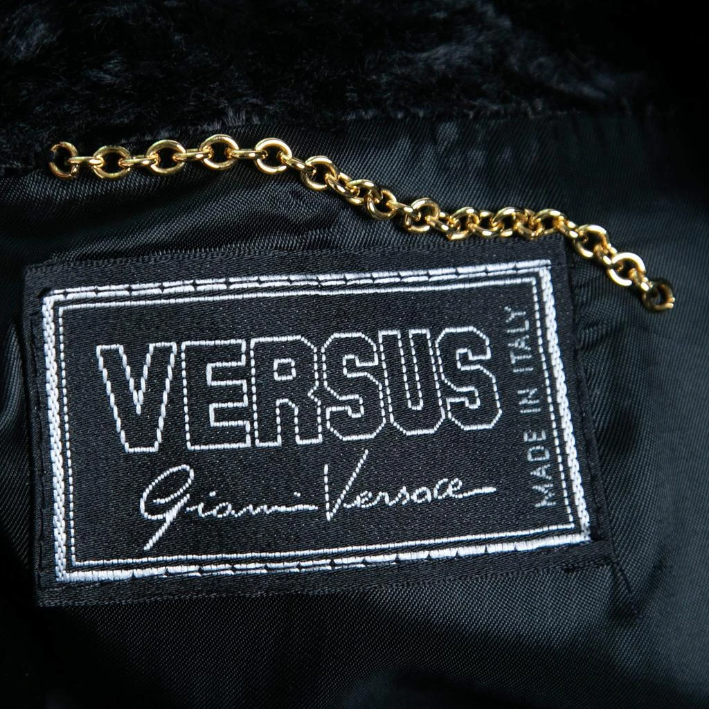 商品[二手商品] Versus Versace|Versus Versace Vintage Black Rhinestone-Embellished Faux Fur Coat S,价格¥2492,第5张图片详细描述