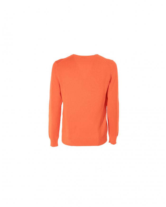 Malo shirt in orange cotton商品第1张图片规格展示