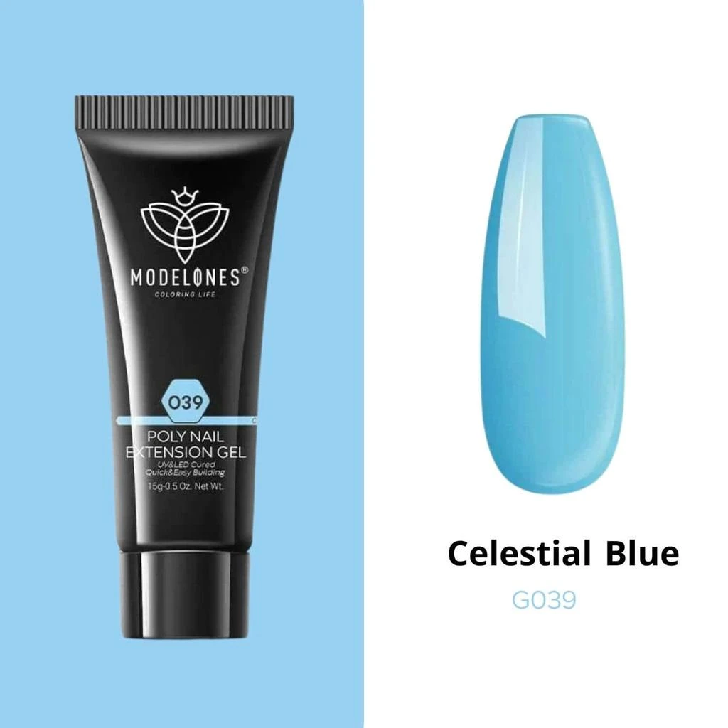 商品[国内直发] MODELONES|Celestial Blue - Poly Nail Gel  (15g),价格¥45,第1张图片