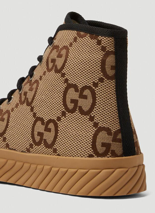 商品Gucci|Tortuga High Top Sneakers in Camel,价格¥5437,第7张图片详细描述