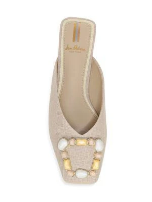 商品Sam Edelman|Lavina 4 Embellished-Buckle Mules,价格¥712,第5张图片详细描述