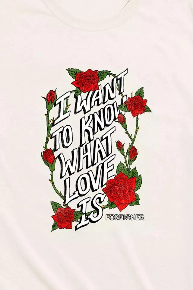 商品Urban Outfitters|Foreigner I Want To Know What Love Is Tee,价格¥152,第2张图片详细描述