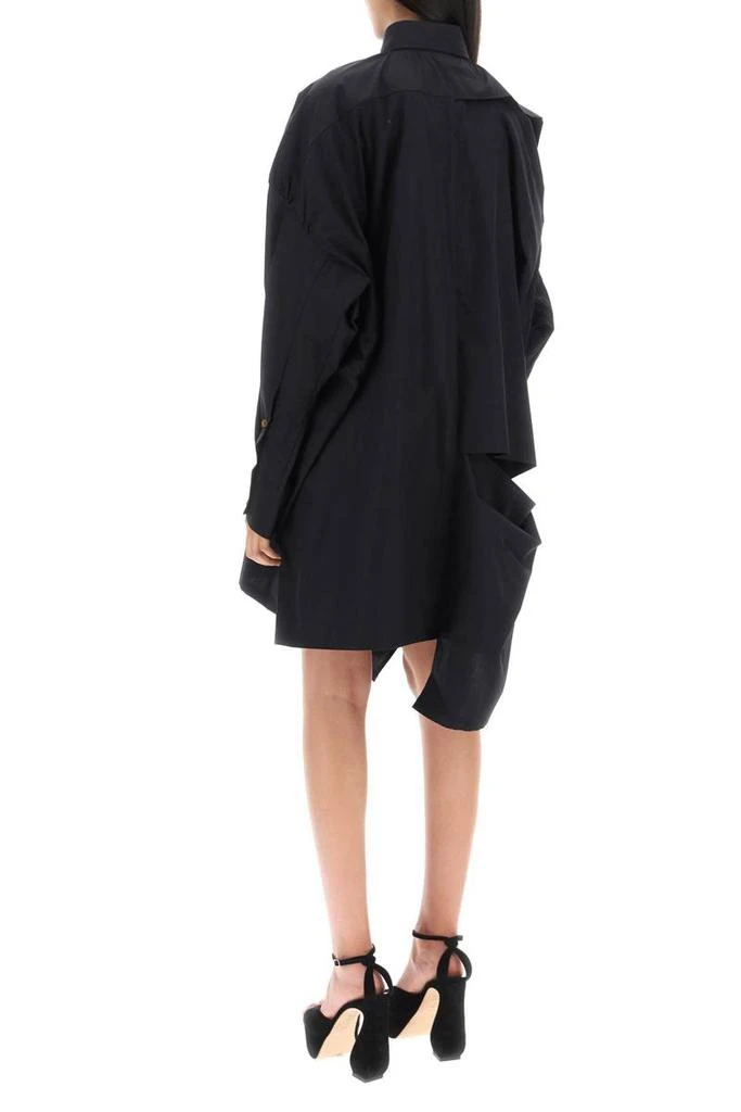 商品Vivienne Westwood|Vivienne westwood gibbon asymmetric shirt dress with cut-outs,价格¥2807,第3张图片详细描述