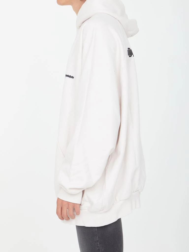 商品Balenciaga|Balenciaga White Hoodie With Logo,价格¥4868,第3张图片详细描述