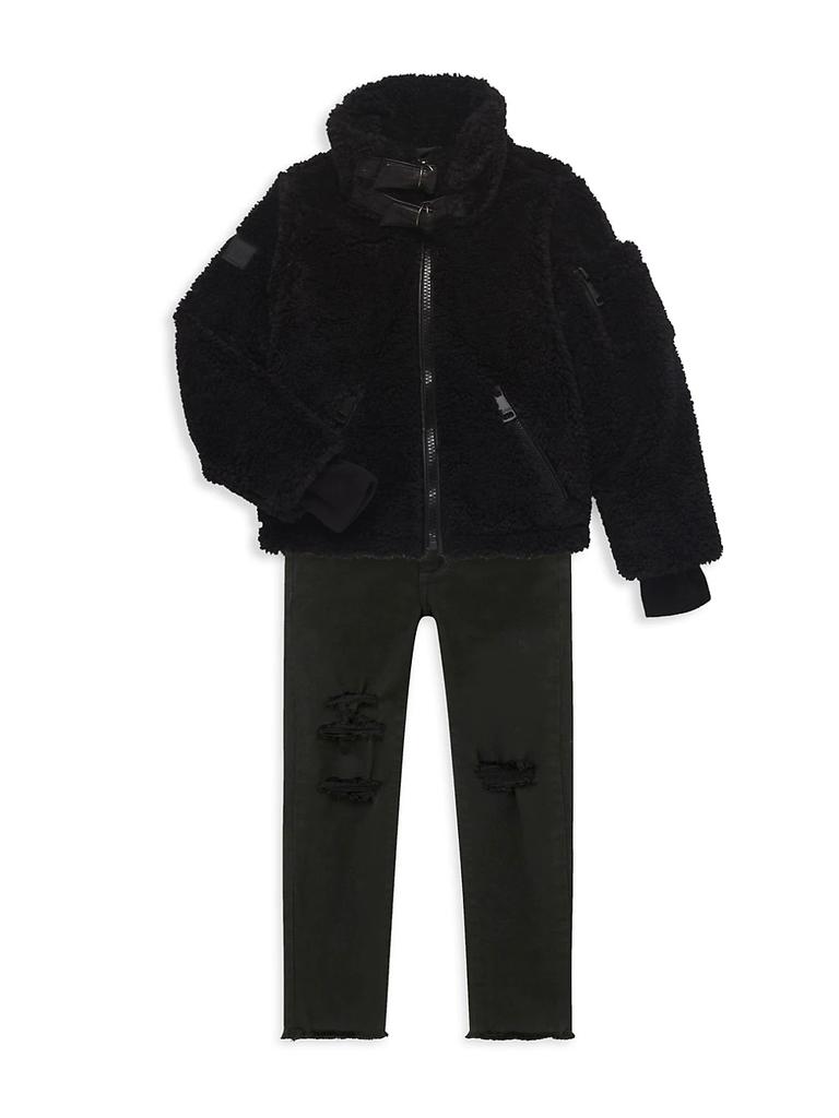 Girl's Denver Sherpa Jacket商品第2张图片规格展示