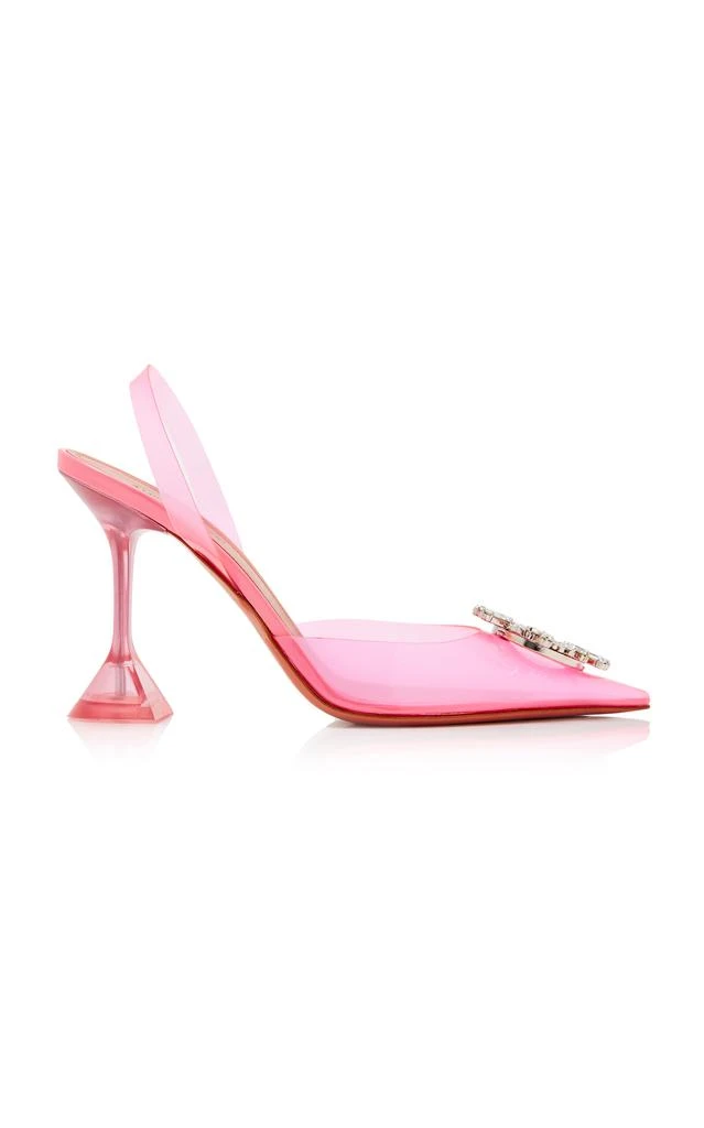 商品Amina Muaddi|Amina Muaddi - Begum PVC Slingback Pumps - Pink - IT 37 - Moda Operandi,价格¥3894,第1张图片