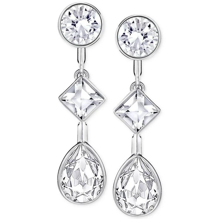 商品Swarovski|Silver-Tone Multi-Crystal Earring Jacket Earrings,价格¥741,第2张图片详细描述