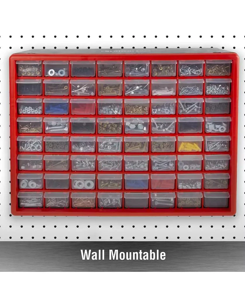商品Trademark Global|Storage Drawers - 64 Compartment organizer Desktop or Wall Mountable Container by Stalwart,价格¥739,第5张图片详细描述