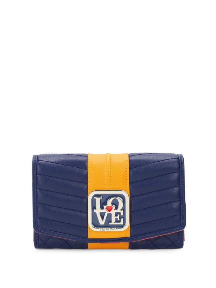 商品Moschino|Love Moschino Foldover Quilted Wallet,价格¥629,第1张图片