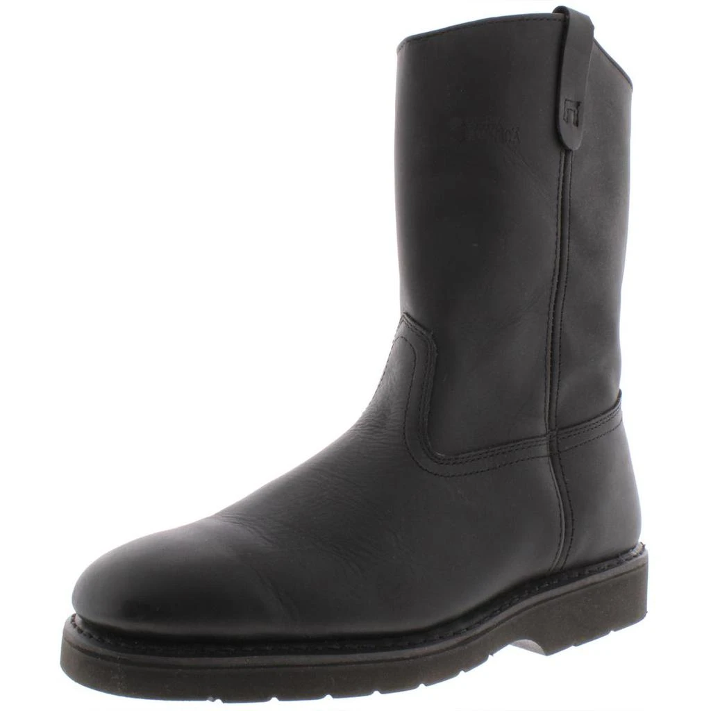 商品Work America|Work America Mens 10-1/2" Work Wellington Leather Oil Resistant Wellington Boots,价格¥374,第2张图片详细描述