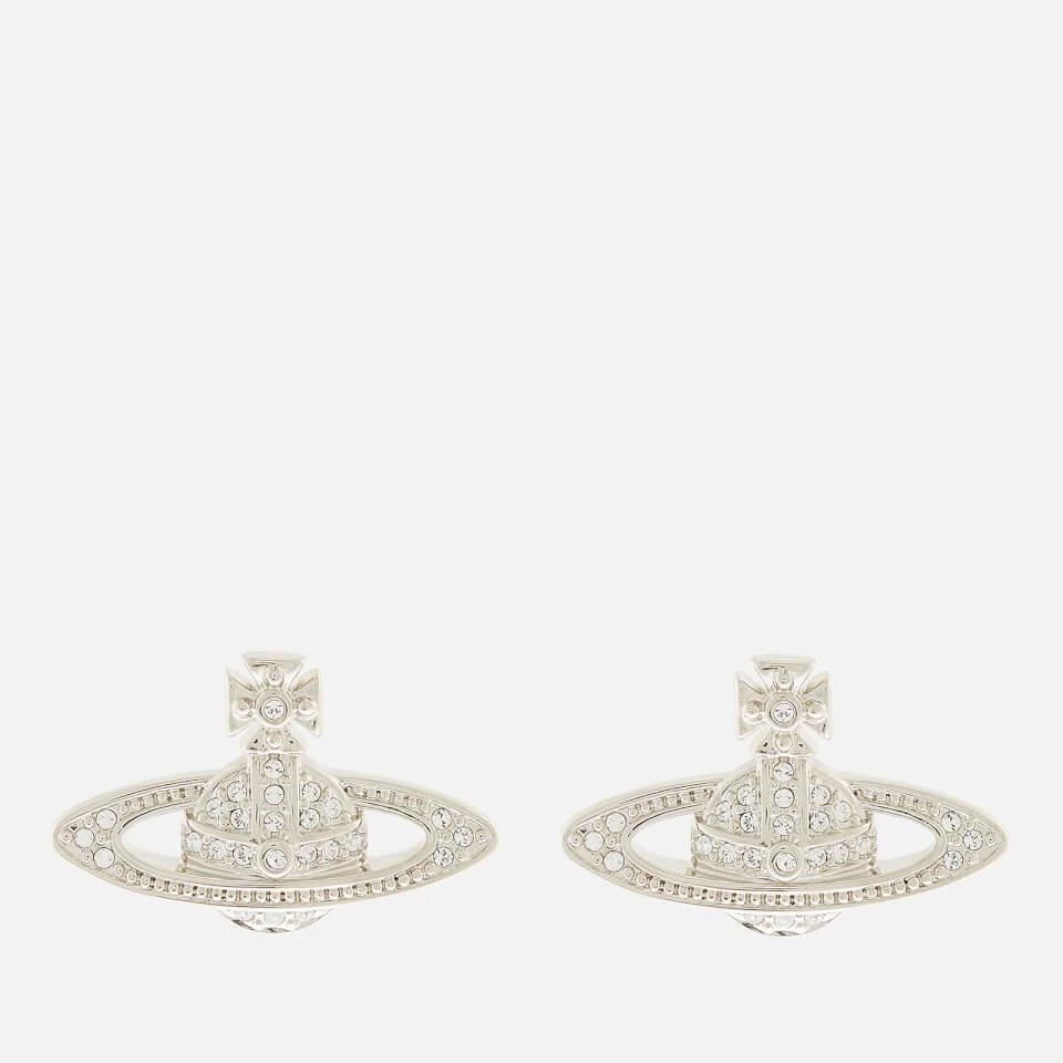 商品Vivienne Westwood|女式 浮雕耳环 铂金/水晶,价格¥901,第1张图片
