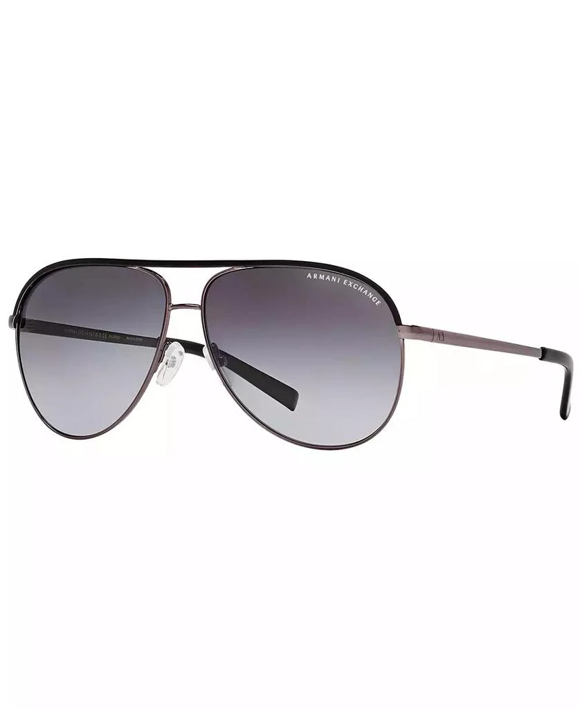商品Armani Exchange|AX Armani Exchange Polarized Sunglasses , AX AX2002P,价格¥872,第3张图片详细描述