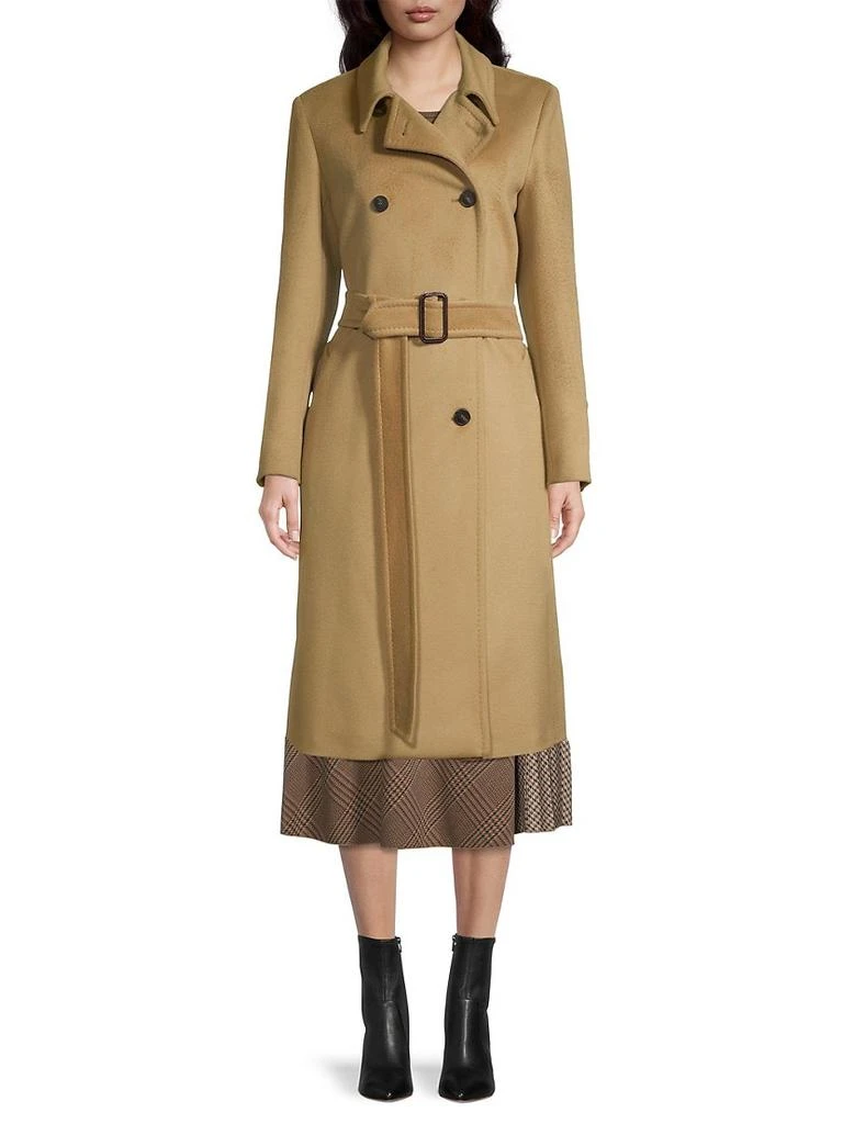 商品Weekend Max Mara|Afide Double-Breasted Belted Coat,价格¥5195,第3张图片详细描述