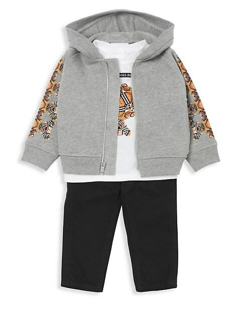 商品Burberry|Baby's Classic Thomas Bear-Print Zip-Up Hoodie,价格¥2099,第5张图片详细描述