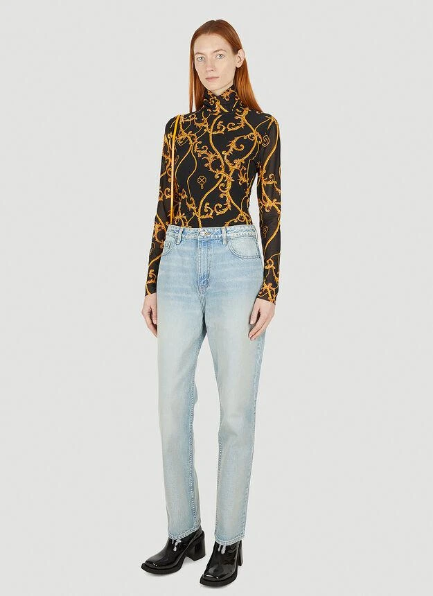 商品Ganni|Swigy Tint-Wash Straight Jeans in Blue,价格¥863,第2张图片详细描述