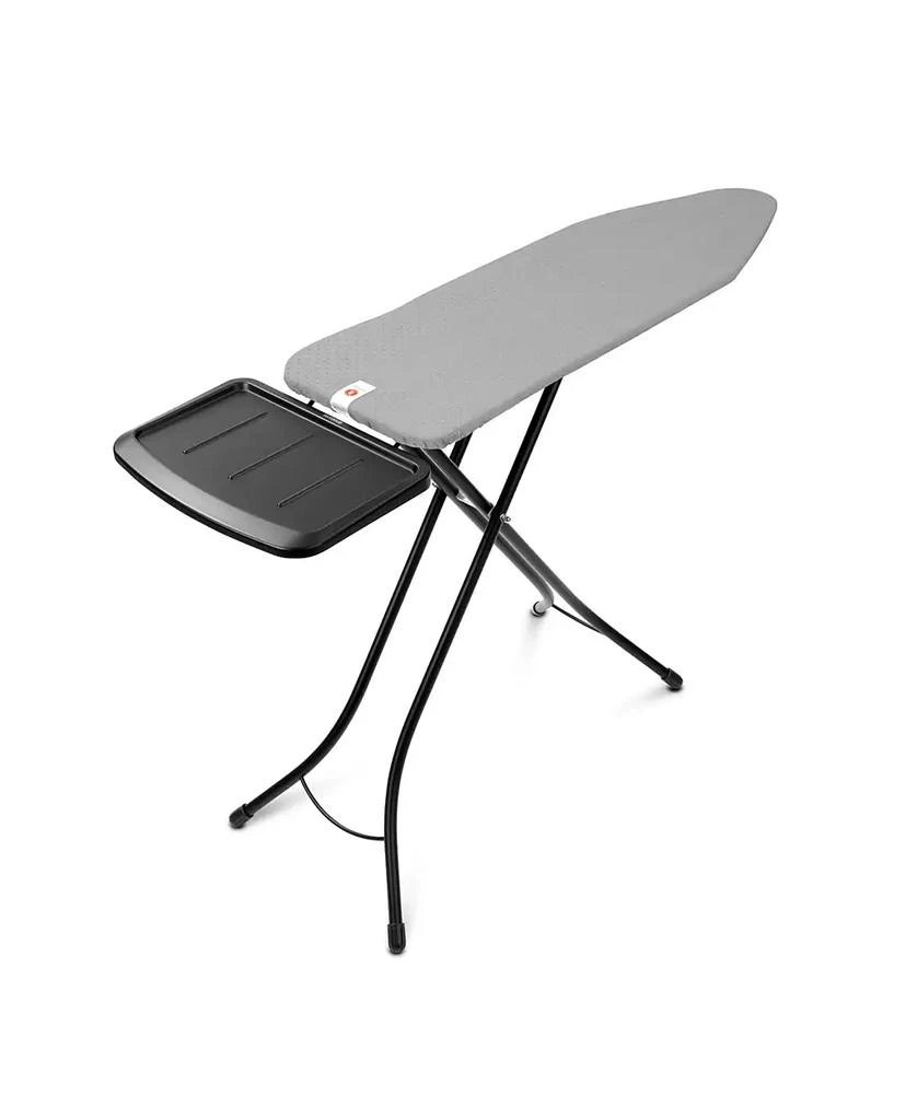 商品Brabantia|Ironing Board B, 49" x 15", 124 x 38 Centimeter - Solid Steam Unit Holder, 1" 25 Millimeter Black Frame, Metalized,价格¥1466,第2张图片详细描述