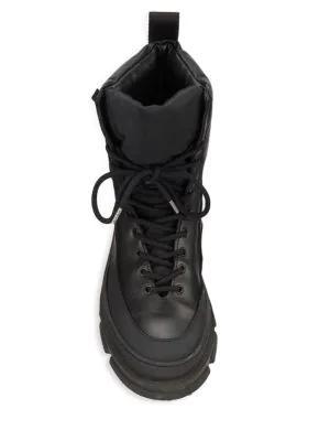 商品Ganni|Padded Mixed-Media Hiking Boots,价格¥1921,第7张图片详细描述