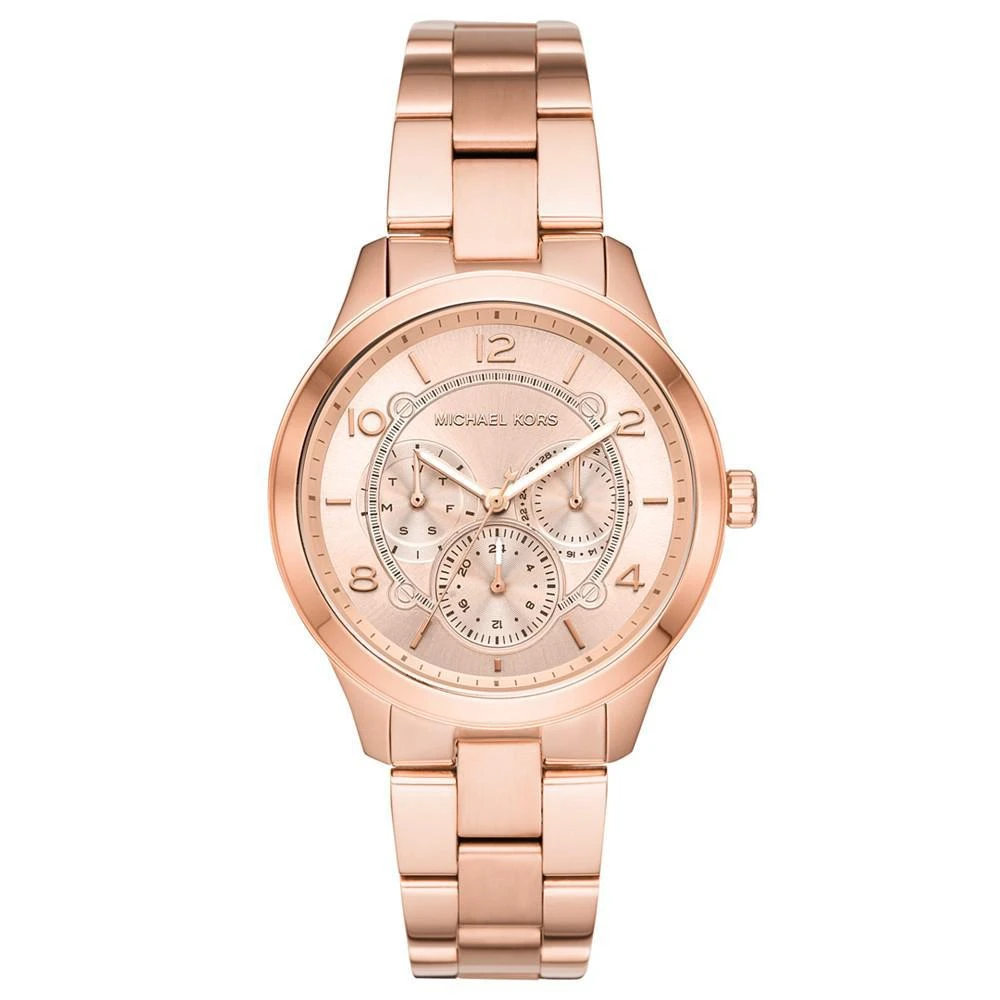 商品Michael Kors|Women's Runway Rose Gold-Tone Stainless Steel Bracelet Watch 38mm,价格¥1273,第1张图片