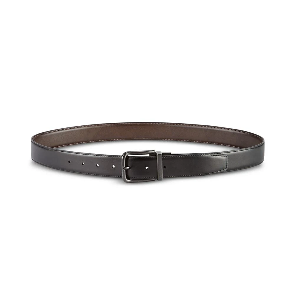 商品Perry Ellis|Men's Feather-Edge Reversible Leather Belt,价格¥266,第2张图片详细描述