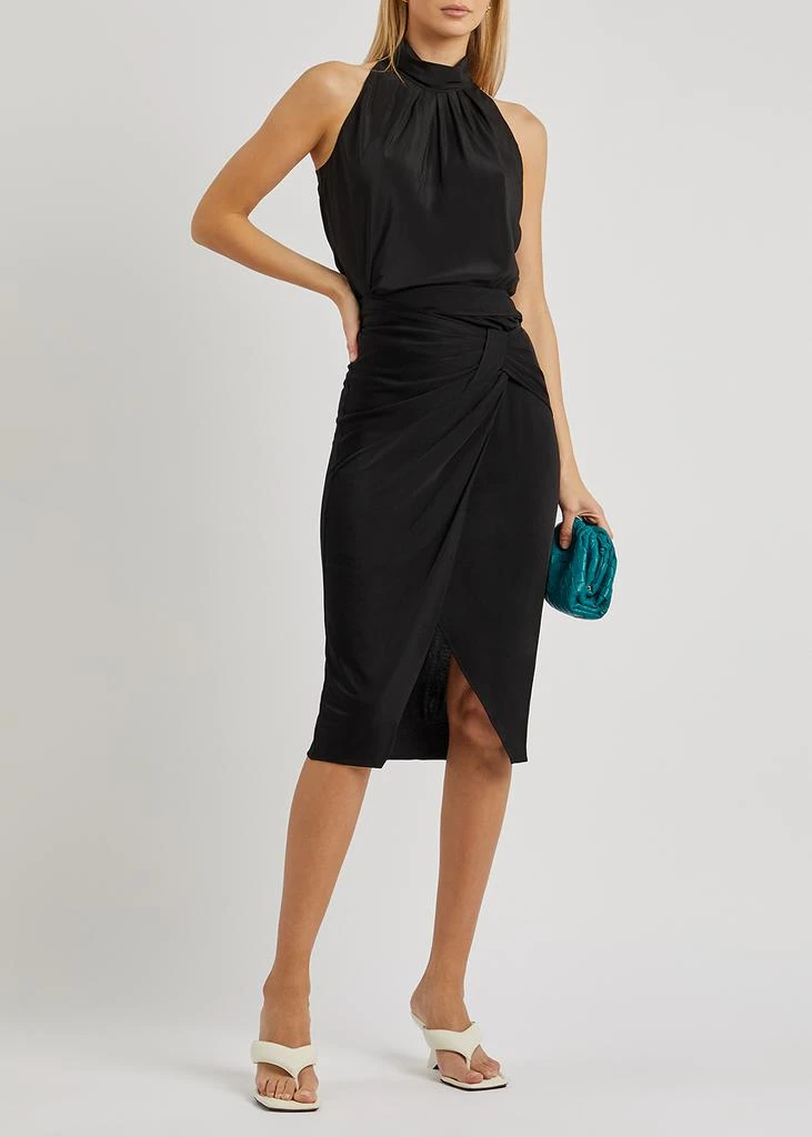 商品Diane von Furstenberg|Garcel black jersey skirt,价格¥954,第4张图片详细描述