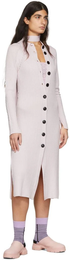 商品Ganni|Pink Merino Wool Midi Dress,价格¥711,第4张图片详细描述