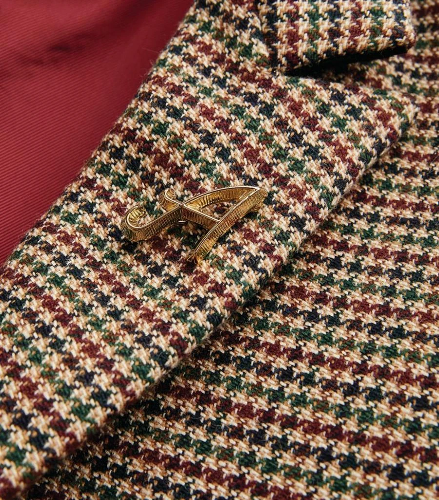 商品Sandro|Houndstooth Single-Breasted Blazer,价格¥1897,第5张图片详细描述