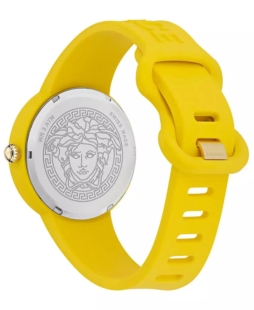 商品Versace|Women's Swiss Medusa Pop Yellow Silicone Strap Watch 39mm,价格¥2579,第4张图片详细描述