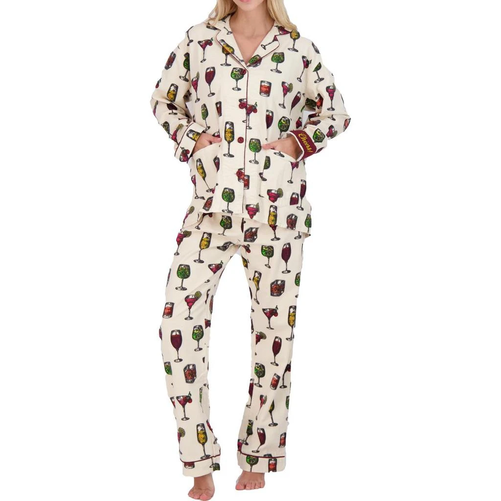 商品P.J. Salvage|PJ Salvage RZ8FLPJ Women's Cotton Flannel Pajama Set,价格¥267,第2张图片详细描述