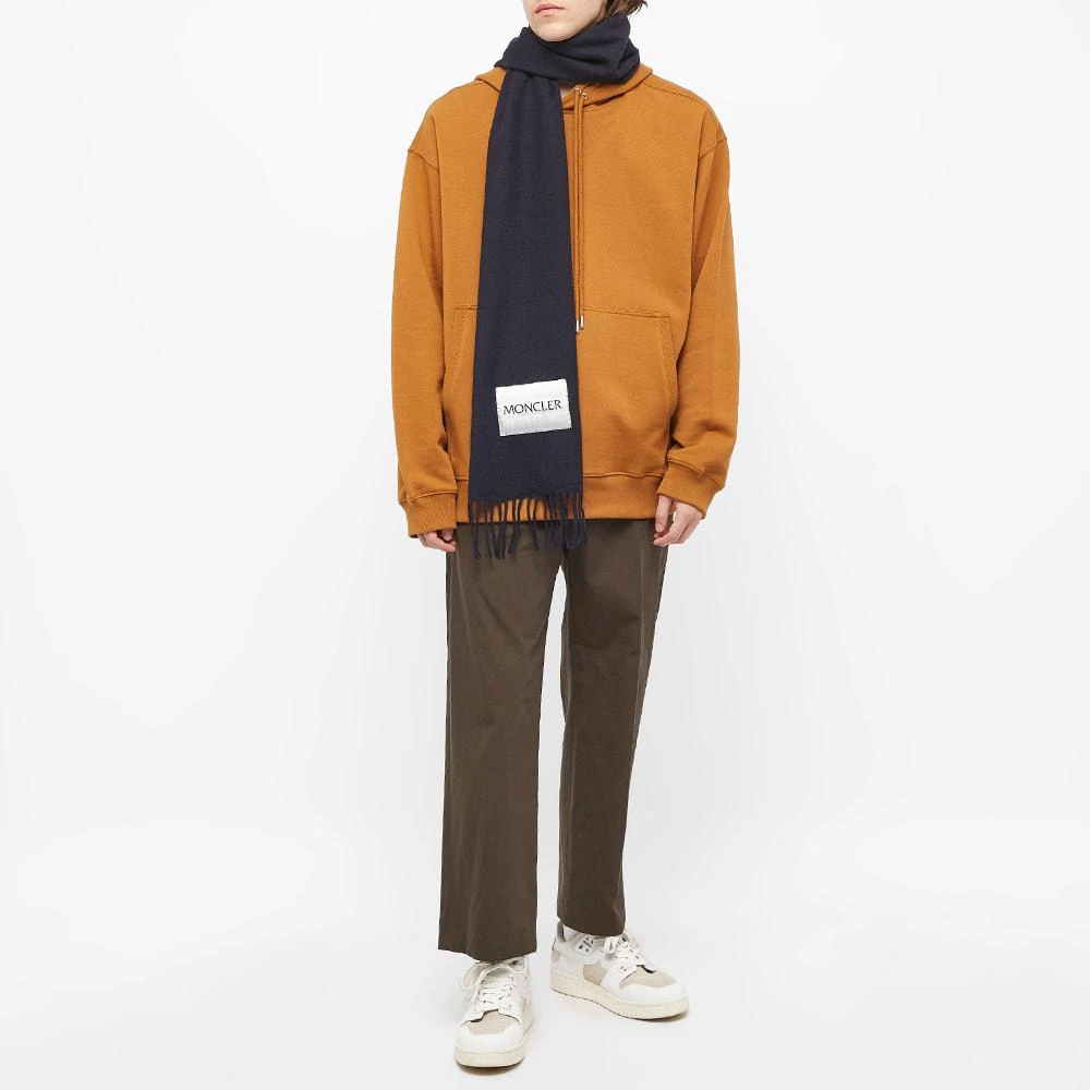 商品Moncler|Moncler Label Logo Scarf,价格¥2190,第3张图片详细描述