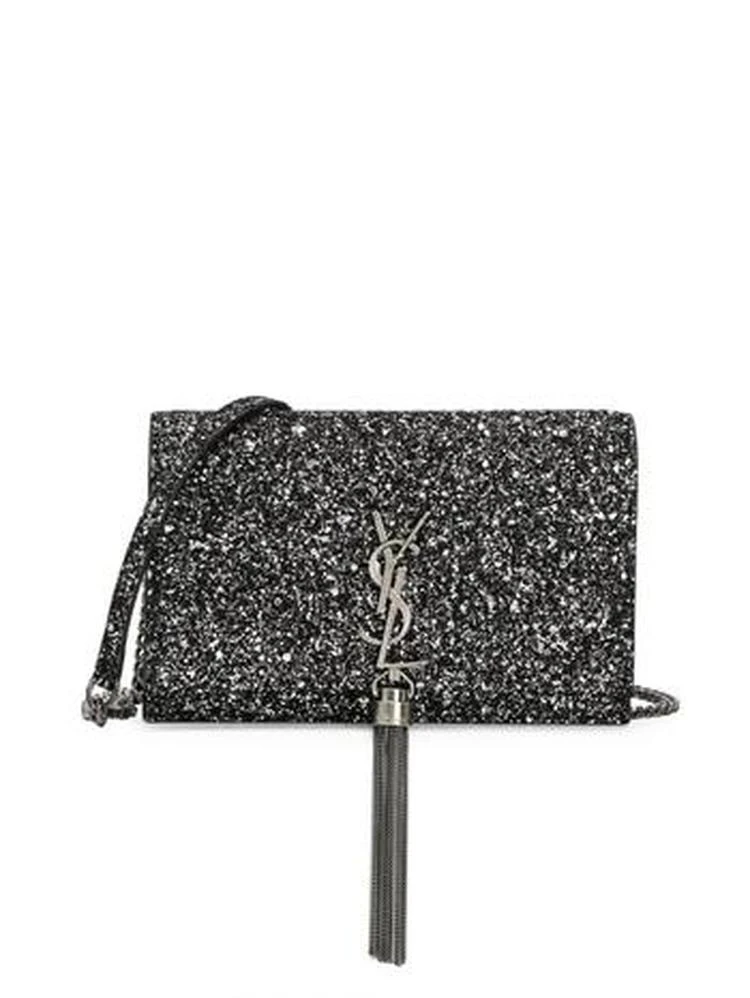 商品Yves Saint Laurent|Saint Laurent - Kate Monogram Tassel Glitter Shoulder Bag,价格¥8828,第4张图片详细描述
