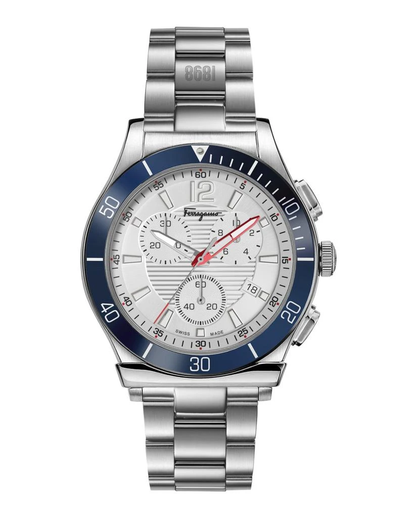 商品Salvatore Ferragamo|Ferragamo 1898 Sport Chronograph Watch,价格¥3871,第1张图片