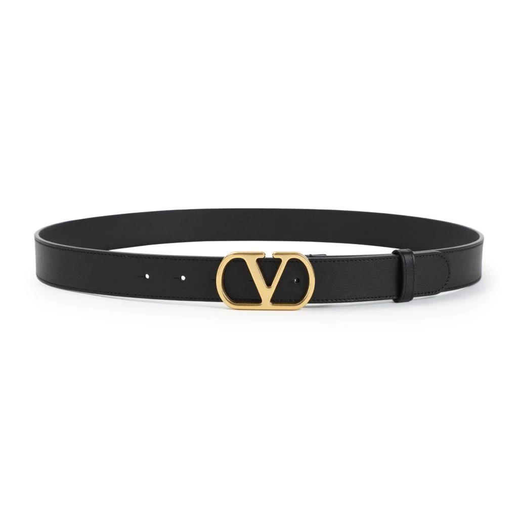 商品Valentino|30 Black Leather Belt,价格¥2076,第1张图片